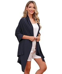 Eeeuityoo Tencel Shawl Wraps Women's Girls Shrug for Evening Dress Wedding Cape Cover Up 1920s Shawl
