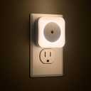 8-Pack LED Night Lights Plug into Wall,Bright Nightlight Auto-On/Off and Dimmable,0.5W Plug in Socket Night Light,Smart Sensor,Daylight White,for Adults Kids Bedroom Bathroom Hallway Kitchen Decor (8)