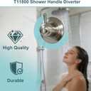 T11800-SS Faucet Shower Handle Diverter Trim Kit for Delta Faucet,3-Setting,Stainless