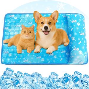 Dog Cooling Mat, Pet Cooling Mat with Non-Toxic Solid Gel, Self-Cooling Pad for Dogs, Waterproof, Durable Cooling Bed for Indoor, Outdoor, Summer