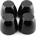 RTRHINOTUNING 2.75" Wheel Center Caps Compatible with 2-3/4" Bore Centerline AutoDrag Dome Center Cap for Rim, OD: 2.85"(72.5 mm) ID: 2.75"(70 mm) 4 PCS Black Hub Caps