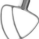 Stainless Steel Flat Beater for KitchenAid 4.5-5 Quart Tilt-Head Stand Mixers, 5 QT Mixer Paddles Stainless Steel Non Coated, Mixer Beater Attachment Dishwasher Safe