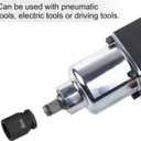 HARFINGTON 6-Point Impact Socket 3/4" Drive 30mm Metric 40Cr Alloy Steel Spindle Axle Nut Impact Socket