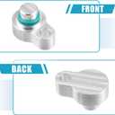 X AUTOHAUX 2 Set Rear AC Air Conditioning Block Off Cap Kit for Ford Expedition 2007-2016 for Ford Explorer 2011-2016 for Lincoln MKT 2009-2016