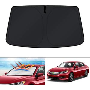 KUST Windshield Sun Shade for Honda Accord 2013 2014 2015 2016 2017 Custom Fit Sunshade Foldable Sun Visor Protector Blocks UV Rays Keep Your Car Cooler
