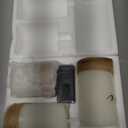 GenSwin Battery Flameless Candles with 10-Key Remote Timer, Real Wax Pillar LED Candles Live Laugh Love, Realistic 3D Wick Flickering Gift (D3 x H4.7 5.7" 6.7", Pack of 3)