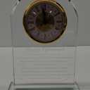 YWHL Retirement Clock Gifts for Women & Men, Best Happy Retirement Glass Plaque for Coworkers Boss, Going Away Retired Gifts for Friends, Farewell Goodbye Presents Ideas