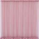 10x10 Dusty Rose Tulle Backdrop Curtains for Parties, Sheer Backdrop Curtain Wedding Photo Background Drapes for Baby Shower Photography Birthday Party