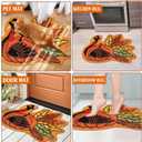pinata Thanksgiving Bathroom Rug, Turkey Thanksgiving Bathroom Decor Indoor, Farmhouse Turkey Rugs, Holiday Cute Bath Mat Non-Slip 16x24 Inches