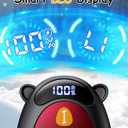 Electric Hand Warmers Rechargeable, Cute Bear Design, LED Display, 4 Settings, Fast Heating Portable Pocket Heater Magnetic Handwarmers 2 Pack for Hunting Essentials Camping Gift for Men Women