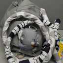 Baby Gym Play Mat, 8-in-1 Tummy Time Mat & Activity Gym, Washable Ball Pit, Infant Play Mat with Detachable Toys for Sensory Exploration and Motor Skill Development (Black White)