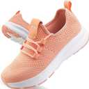 ZYEN Wide Toe Box Shoes Women Non-Slip Ultra Light Running Sneakers Extra Wide Feet Arch Support Walking Shoes Tennis Diabetes Breathable Gym Workouts 6-12 (7.5 Wide, Pink)