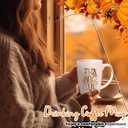 12 Pcs Fall Coffee Mugs Thanksgiving Gifts 12oz Ceramic Autumn Pumpkin Mugs Fall Party Decorations Supplies for Women Men Home Office Kitchen, No Dishwasher