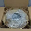 20" Boho Ceiling Fans with Lights, Rattan Flush Mount Ceiling Fan with Light Remote Control with Caged 6 Speeds for Bedroom, Nursery, Living Room (Gold) (Yellow)