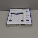 Etekcity Digital Body Weight Bathroom Scale, Large Blue LCD Backlight Display, High Precision Measurements, 6mm Tempered Glass, 400 Pounds, Black (11.9 x 11.9 x 0.95 inches)