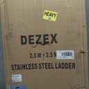 Telescoping Ladder,12.5FT Aluminum Multi-Purpose Collapsible Ladder with Stabilizers and Hooks,Jiashche Portable Extension Ladder for RV or Outdoor Work Silver,330lb Max Capacity