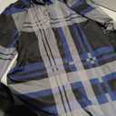 SHENHE Men's Plaid Button Down Long Sleeve Dress Shirt Regular Fit Business Casual Shirt Top (Large)