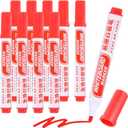 M&G Dry Erase Markers, 10 Pack Easy to Erase White Board Markers Low Odor Whiteboard Marker Fine Tip Marking Pens for Classroom Office Meeting Home, Red