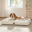 Bedsure ComfyFleece™ Fluffy Balanced Support Large Dog Bed for Crate,35x22