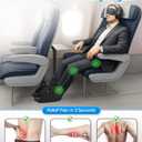 Ergonomic Airplane Foot Hammock(Memory Foam)-Ultimate Comfort Foot Hammock for Plane Travel Essentials to Relax Your Feet, Portable Airplane Foot Rest with Adjustable Strap, Perfect for Long Flight