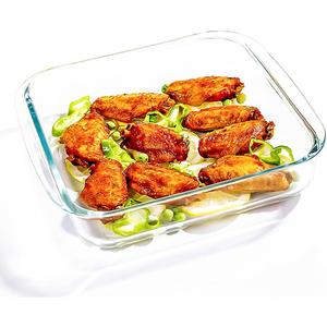 9x9In Square Baking Dish - 1.6 Glass Baking Pan - Baking Dishes for Oven, Pack of 2