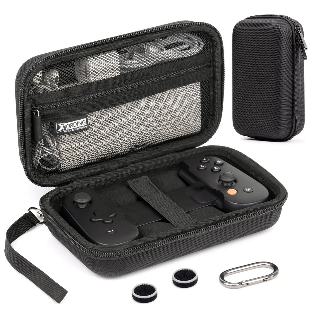 XORDING Carrying Case for Backbone One/2nd Gen, Large Nylon Hard Shell Case with Wristband, Keychain, and Mesh Pocket, Compatible with Backbone One Accessories