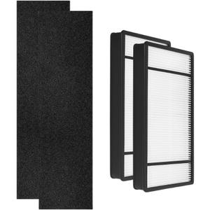 Nispira True HEPA Replacement Filter H + Carbon Pre Filter B Compatible with Honeywell HRF-H1 HRF-H2 HRF-B1. Fits Air Purifier Model HPA050, HPA150, HPA060, HPA160, HHT055, HHT155, 2 Sets