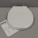 KOHLER K-35585 Cachet Recycled Plastic, Readylatch, Quiet-Close, Soft Close Round Toilet Seat