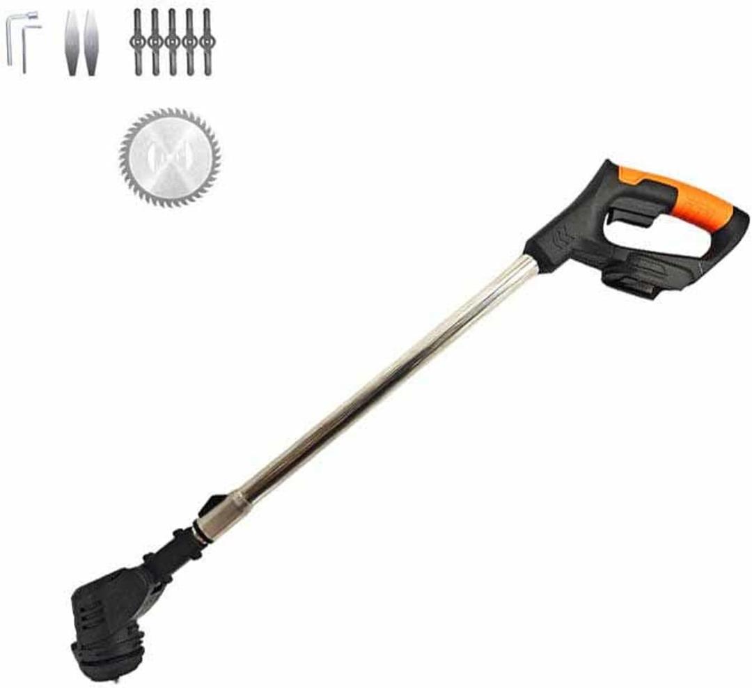 1500W Portable Grass Trimmer, 2025 New Cordless Electric String Edger & Weed Trimmer, 24VBattery Powered with 3 Types Blade for Garden and Yard Lawn(24V Battery)