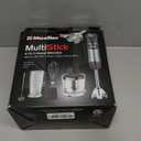 Mueller Multistick 5-in-1 Immersion Blender Handheld, 12 Speed Hand Mixer - Turbo Boost, Heaviest Duty Copper Motor, Titanium Blades Hand Blender, Milk Frother Wand, Whisk, Beaker, Chopper, Grey