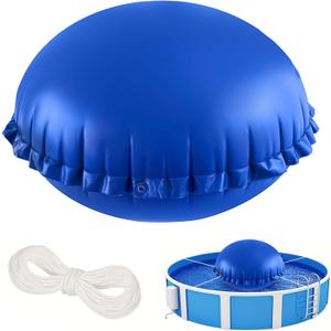 5ft Dia Pool Pillows for Above Ground Pools, Heavy Duty 0.4mm PVC Pool Air Pillow for Winterizing with Ropes, Leak-Proof Inflatable Winter Closing Kit Supports Swimming Pool Covers