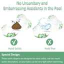 wegreeco Reusable Swim Diapers,Baby & Toddler Snap One Size Adjustable Reusable Baby Swim Diaper (Diving, Ocean, Turtle, Large, 3 Pack)