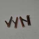 YANGQIHOME Pack of 4 Vintage Real Wood Tree Branch Wall Hook,Rustic Decorative Wood Adhesive Hooks. Key Holder, Coat Hook,Strong Suction Hooks.(Width 2cm-3cm) (With Tree Bark)