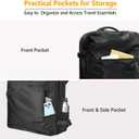 SUOCO Travel Backpack with Vacuum Bag, 60L Seal Compression Air Vac Back Pack with Travel Pump, Carry On Suitcase Luggage Flight Approved for Men Women Personal Item, Black | Seal Compression, Travel Pump, Carry On Suitcase, Luggage, Flight Approved, Personal Item