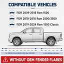 Mud Flaps for 2009-2018 Dodge Ram 1500/2500/3500 w/o OEM Fender Flares