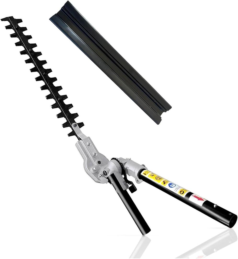 16" Hedge Trimmer Attachment,12 Angle Positon fits for most brands pole saw attachment Trimmerhead,brushcuterhead,powerhead and Lithium-ion Multi Head System (Black)