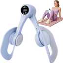 Thigh Trainer Master, Pelvic Floor Strengthening Device with Display Counter Hip Trainer Kegel Exerciser, Leg Inner Thigh Trainer Pelvic Floor Muscle Trainer, Thigh Exercise Workout Equipment for Home (Blue)
