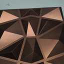 Art3d Decorative 3D Wall Panels in Diamond Design, 12"x12" Antique Copper (33 Pack)