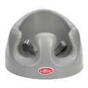 Nuby My Floor Seat - Portable Baby Chair with Soft Foam Cushion, Safety Harness, and High Back Design - 4+ Months - Gray