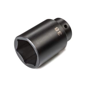 TEKTON 1/2 Inch Drive x 38 mm Deep 6-Point Impact Socket | SID23138