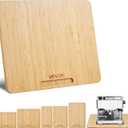 VEVOR Appliance Slider, Large 13 x 16-inch, Rolling Sliding Tray with Silent Rubber Wheels & Hollow Handle, Easy to Clean, Appliance Rolling Tray for Coffee Maker, Kitchen Countertop, Natural Wood,Wide - Large (13"D x 16"W)