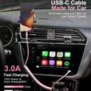 Coiled USB A to USB C Cable for Car [2-Pack, 6ft], USB Type C Cable Fast Charging, iPhone USB-C Charger Cable Compatible with iPhone 17/16/15/Plus/Pro/Pro Max/Samsung Galaxy A10e A20 A50 S20 S10E-Pink