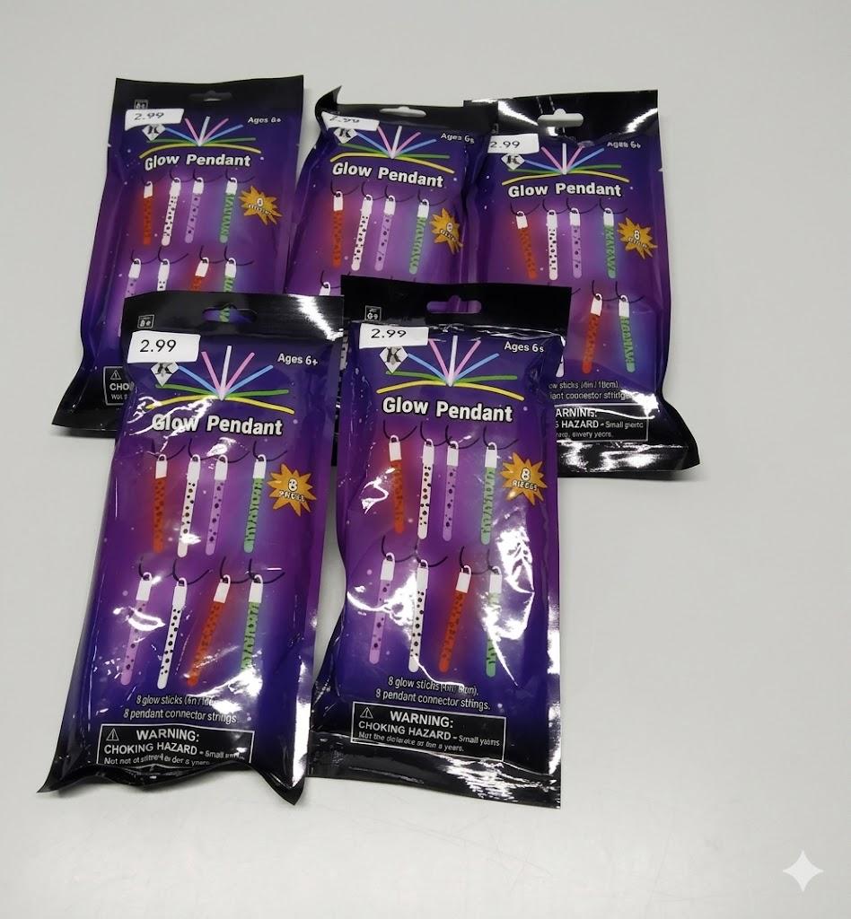 Glow Pendant 8 Pieces 5 Pack
