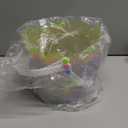 Zcaukya Easter Buckets for Egg Hunt, Set of 3 Clear Kids Easter Baskets with Handles, Empty Plastic Easter Pails for Easter Party Favors, Green, Blue, Purple