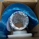 Glooglitter Dryer Vent Kit 4 Inch Dryer Ducting Tube Vent Hose Connector Wall Ducting Kit for Air Circulation(Silver)