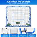Soccer Rebounder Net, Quick-Switch Angle Soccer Training for Control, Passing Practice, Easy Setup Soccer Goal Rebounder Gifts Aids & Equipment for Kids,Teens & Adults (6FTx5FT)