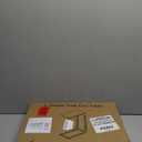 C-Shaped Side Table for Couch - Small Coffee Stand Sofa Tray Desk with Metal Frame and Waterproof Scratch Resistant, Modern End Accent for Living Room, Bedroom, Small Spaces, Rustic Brown