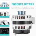 New Alternator Fit for Cadillac Escalade Chevy Avalanche Suburban Silverado Tahoe GMC Sierra Yukon 2007-2014, 400-12253, 8301, 15093928, 15857608, 15905871, 8400024, 8400185, ADR0369
