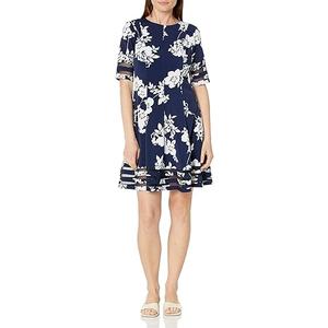 Jessica Howard Women's Plus Style Fit and Flare Elbow Sleeve Knit 18 W