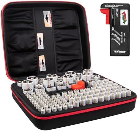 Tenergy Alkaline Batteries 48xAAs, 48xAAAs, 8xC Size, 8xD Size, 8 Pack 9V Size Batteries, No Storage Case